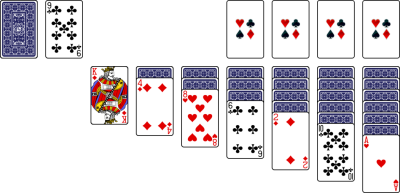 klondike solitaire green felt turn three