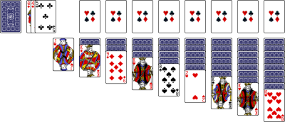 Triple Solitaire Trois Cartes 